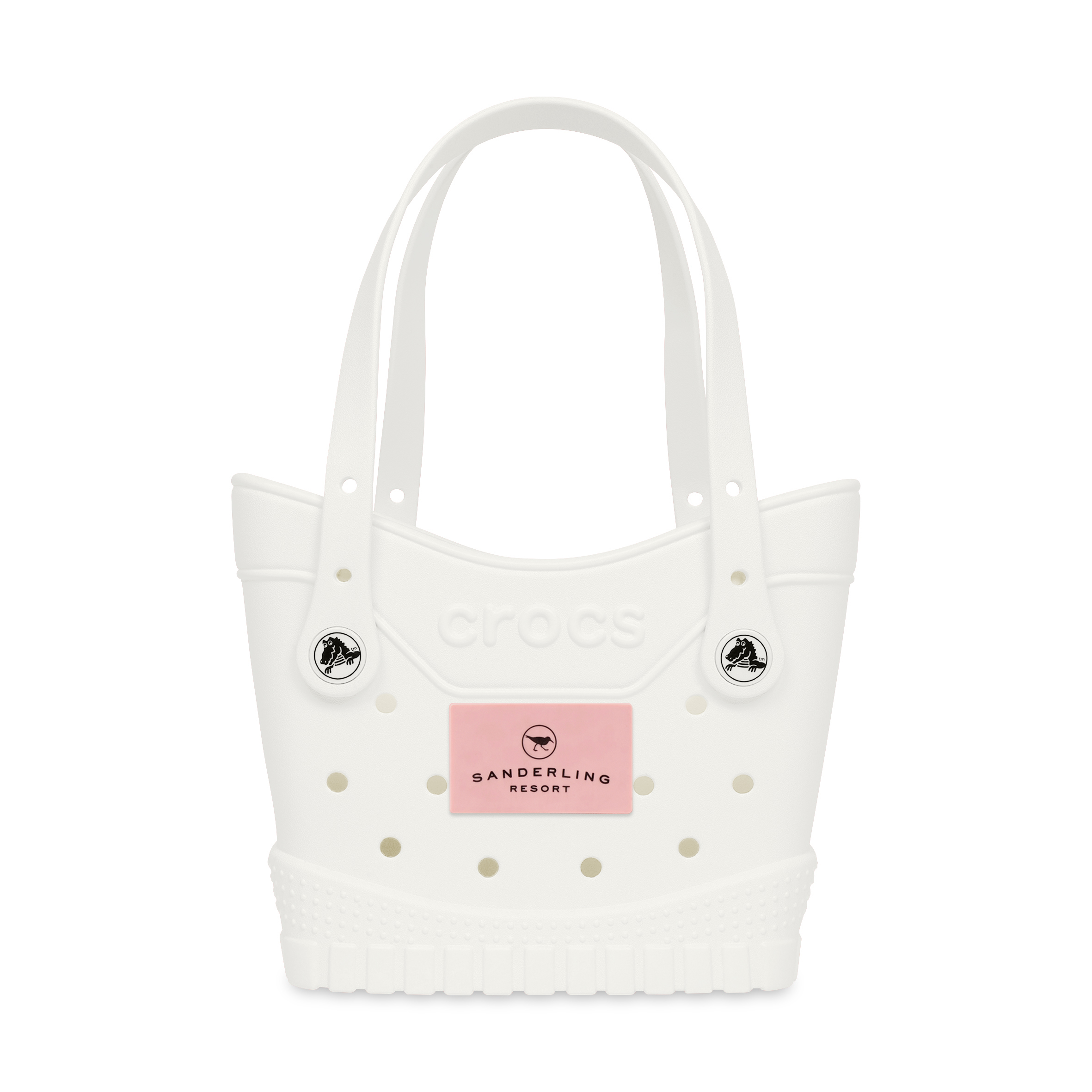 Picture of Crocs Classic Small Tote - White - Powder Pink