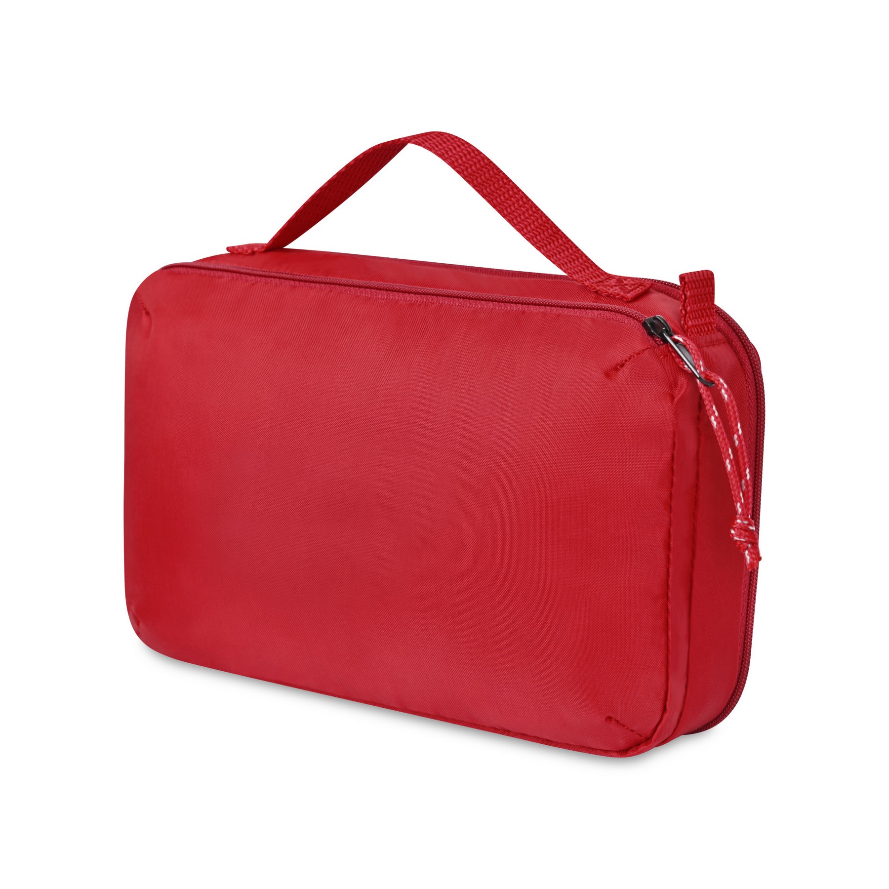 Picture of Parker Recycled rPET Dual Zippered Pouch - Red