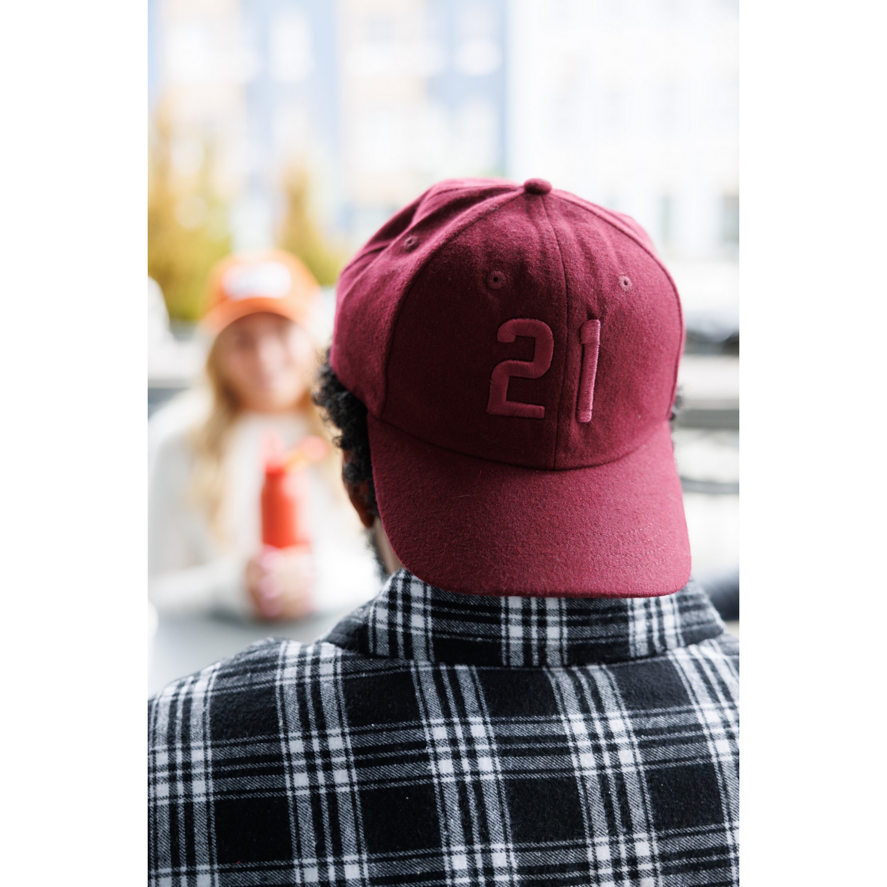Picture of Ahead Clubhouse Wool & Flannel Cap - Maroon