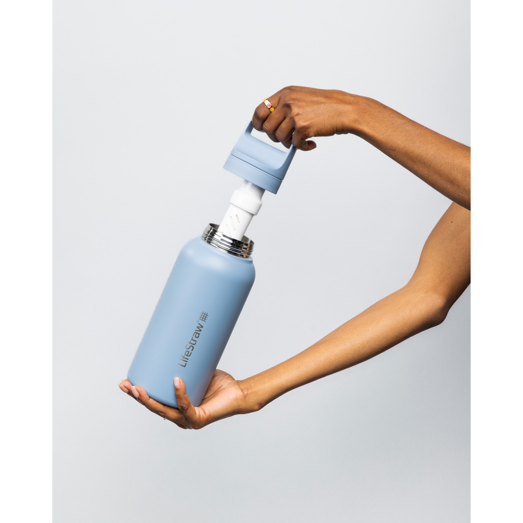 Picture of LifeStraw Go Series Bottle - 24 Oz (Stainless) - Icelandic
