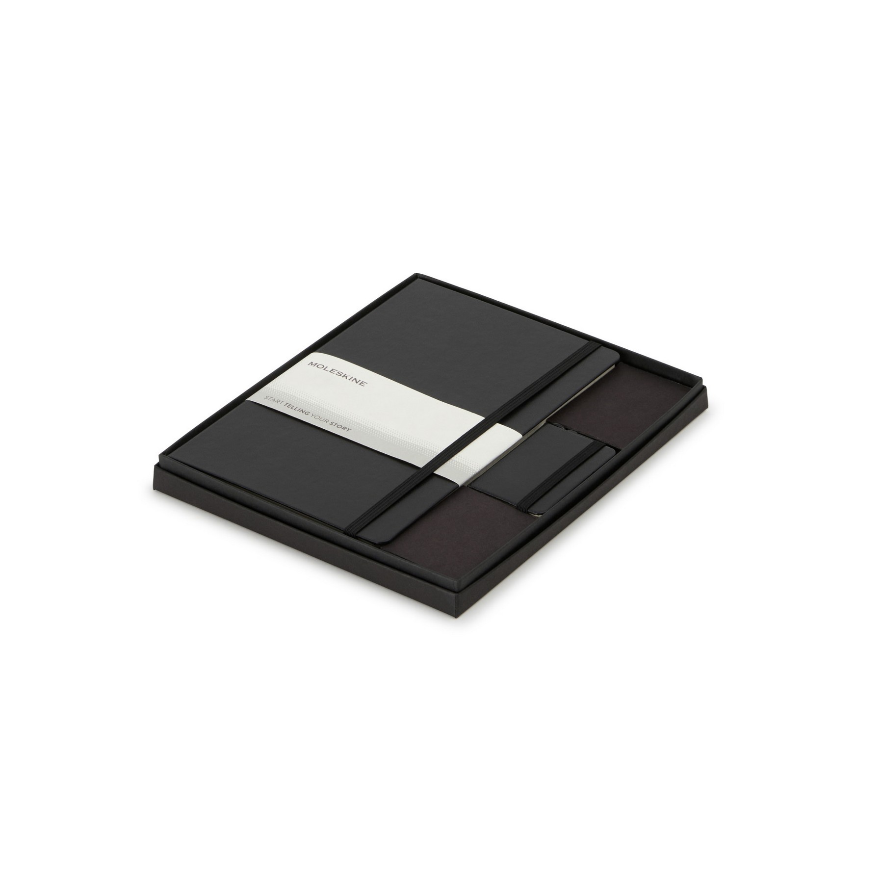 Picture of Moleskine Large Notebook and Mini Notebook Charm Gift Set - Black