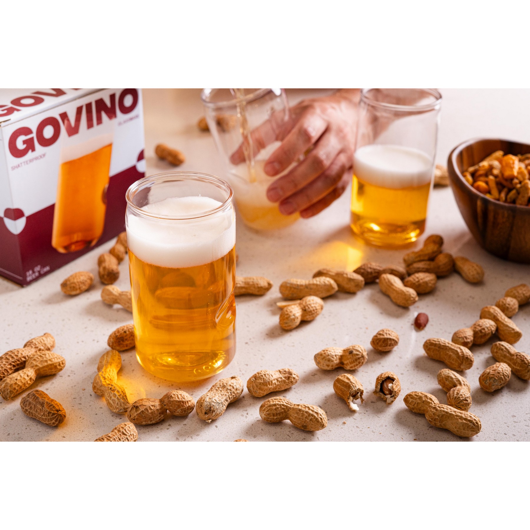 Picture of govino 16 Oz. Beer Glass Dishwasher Safe - Clear