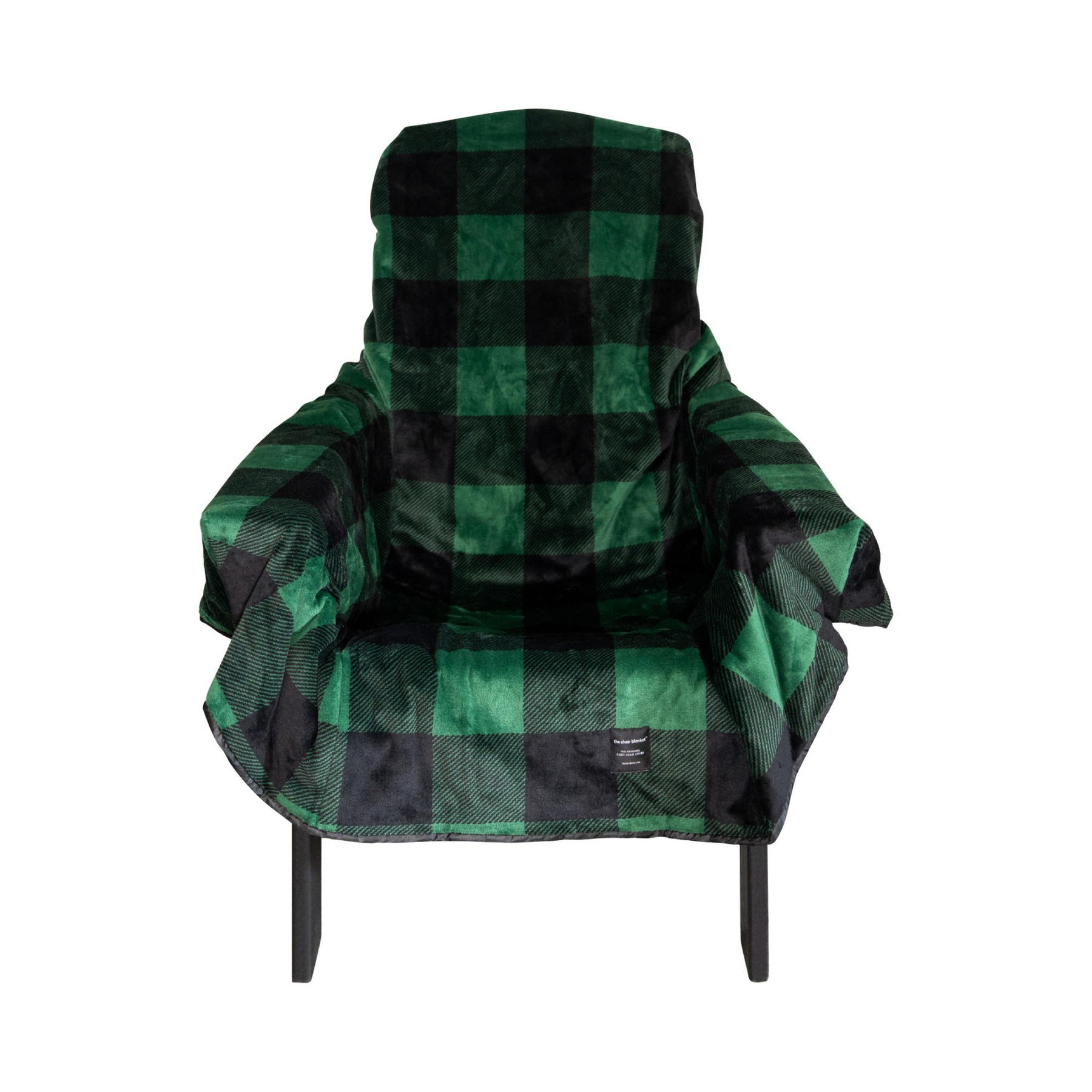 Picture of City Bonfires The Chair Blanket - Green Plaid