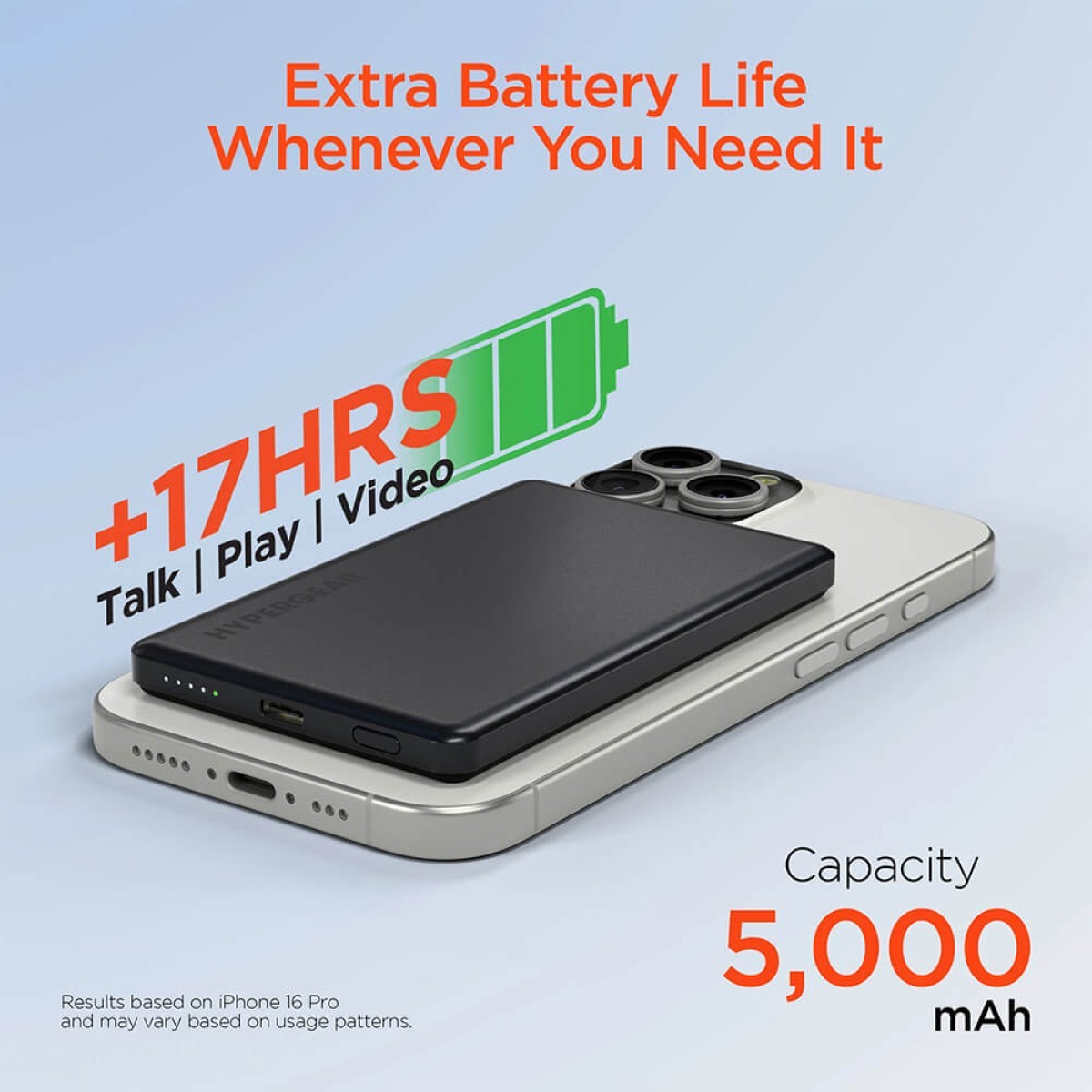 Picture of HyperGear Power Pack Mag Ultra-Slim Magnetic Wireless Fast Charge Power Bank