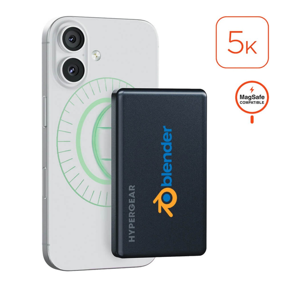 Picture of HyperGear Power Pack Mag Ultra-Slim Magnetic Wireless Fast Charge Power Bank