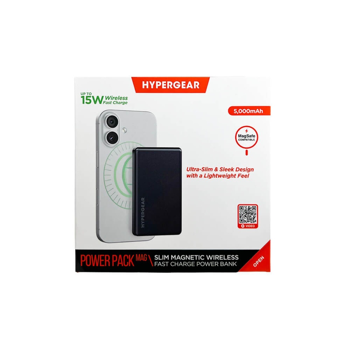 Picture of HyperGear Power Pack Mag Ultra-Slim Magnetic Wireless Fast Charge Power Bank