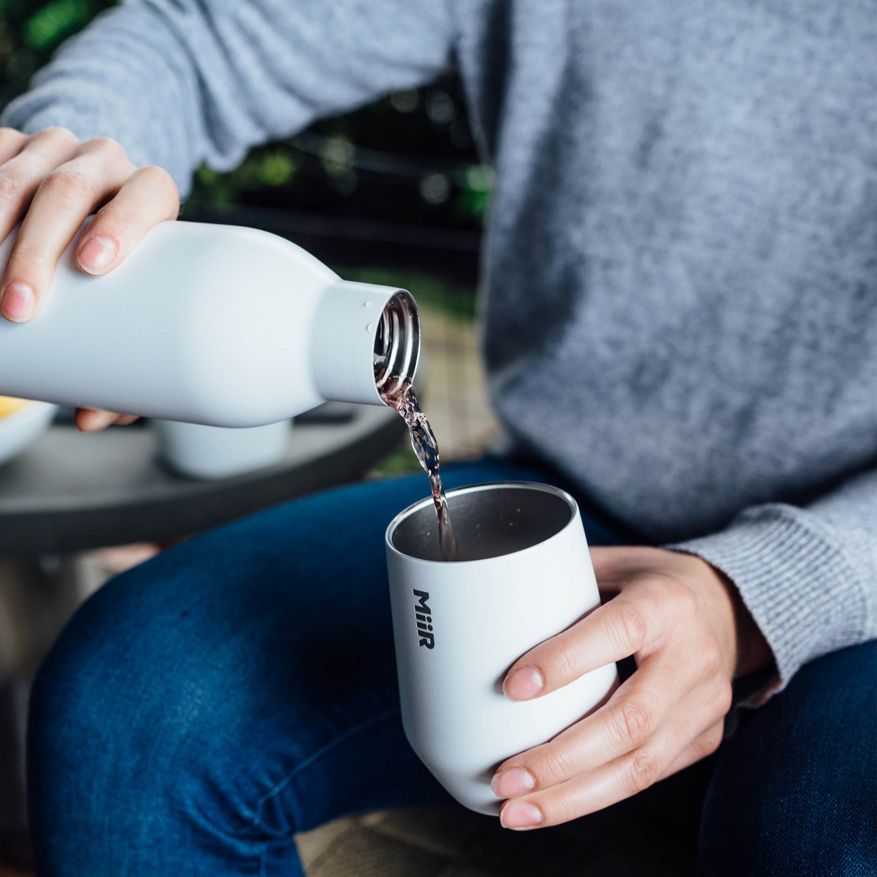Picture of MiiR Vacuum Insulated Wine Tumbler - 10 Oz. - White Powder