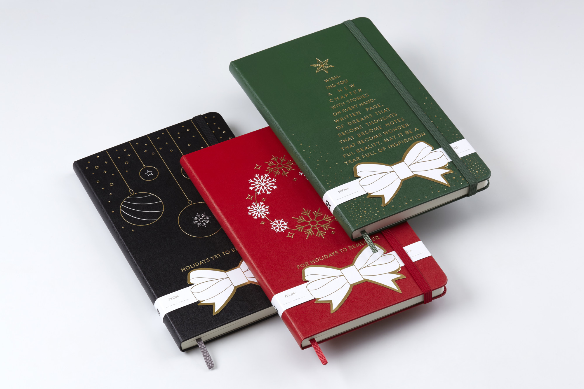 Picture of Moleskine® Hard Cover Holiday Notebook Gift Set - Black