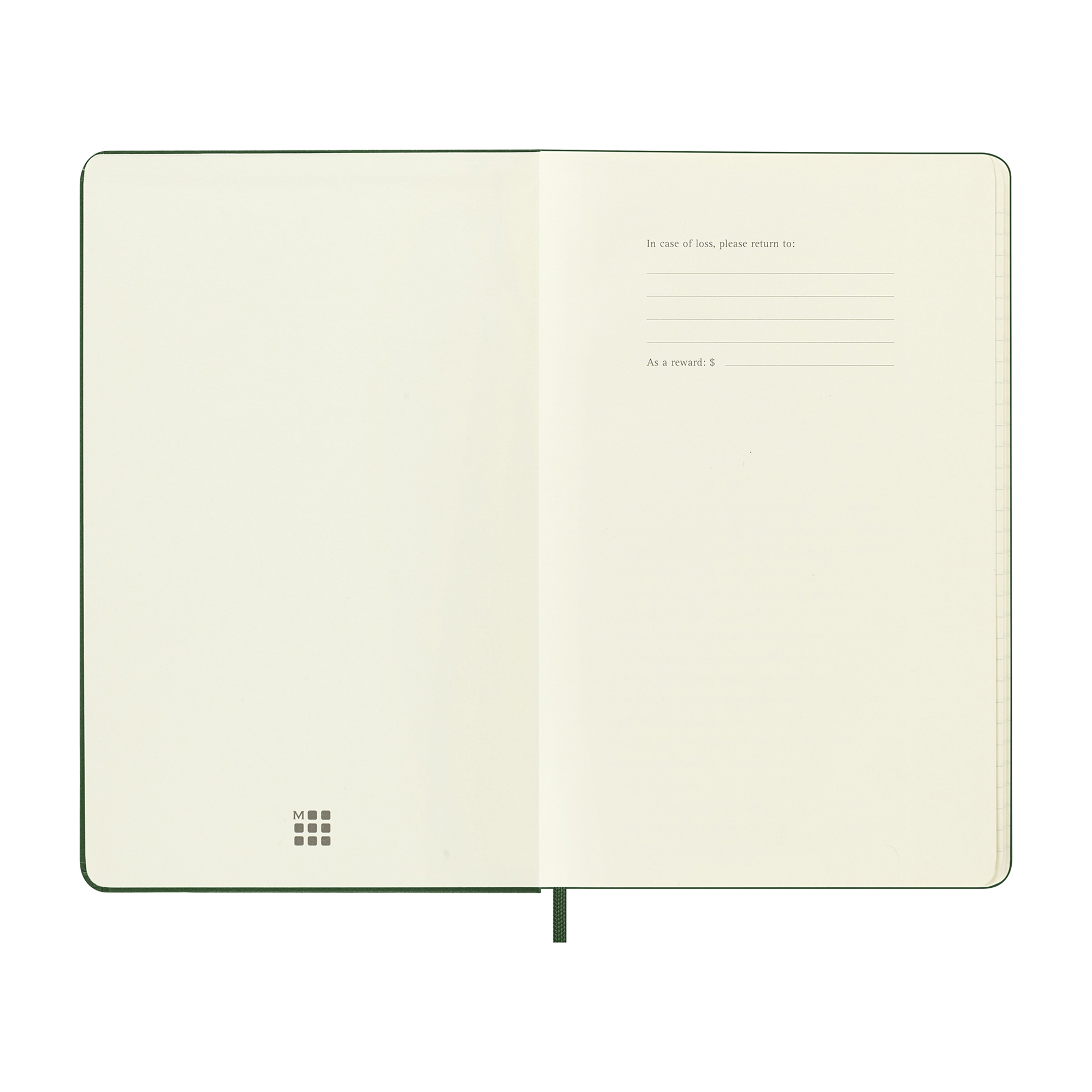 Picture of Moleskine® Hard Cover Holiday Notebook Gift Set - Myrtle Green