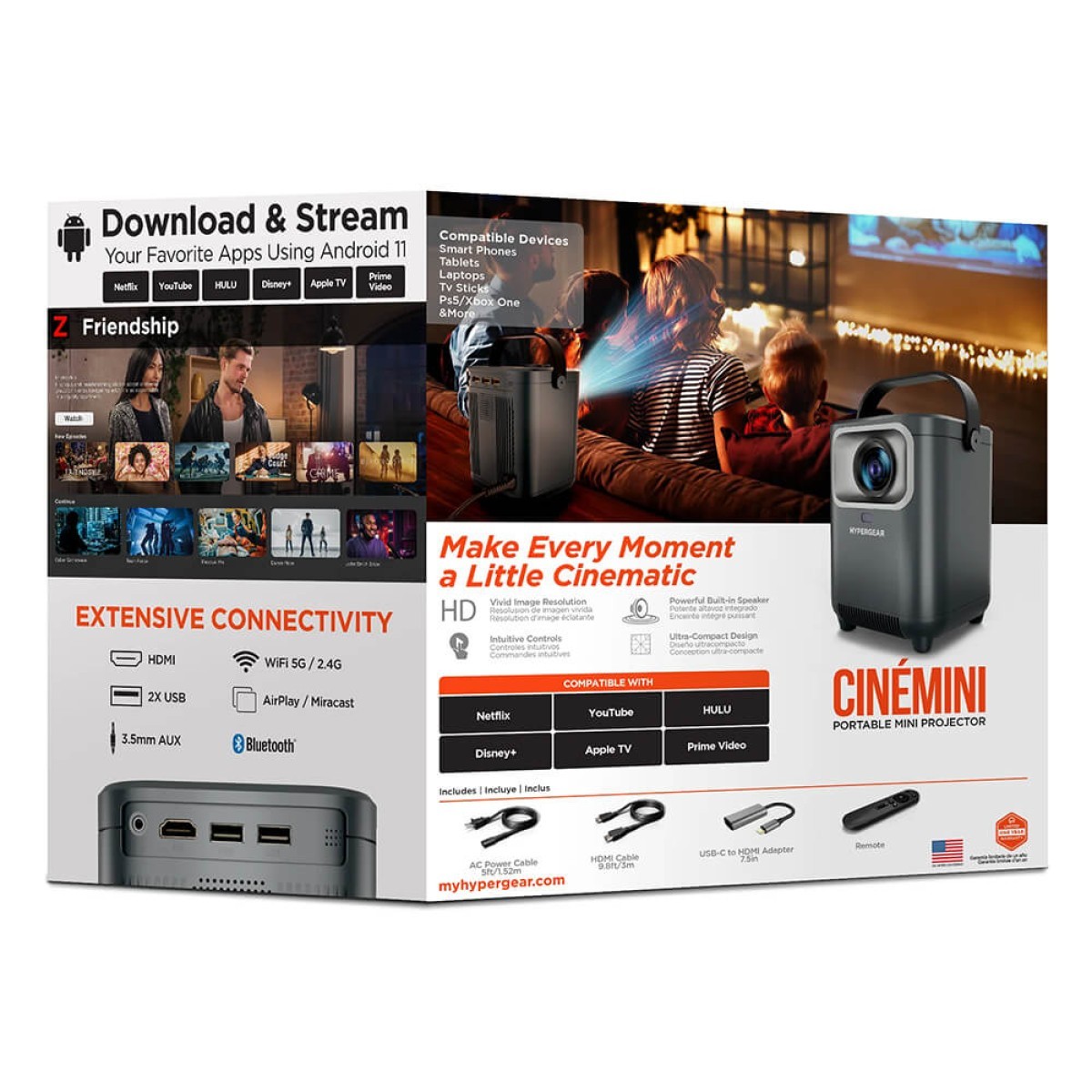 Picture of HyperGear CineMini Portable Mini Projector