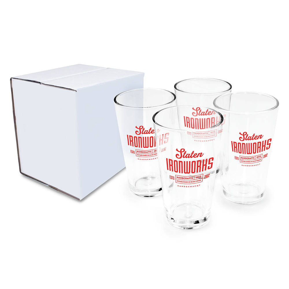 Picture of 16 oz. Pint Glass, USA - Gift Set of 4
