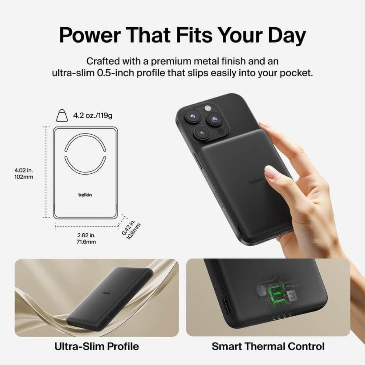 Picture of Belkin Slim Magnetic Power Bank 5K