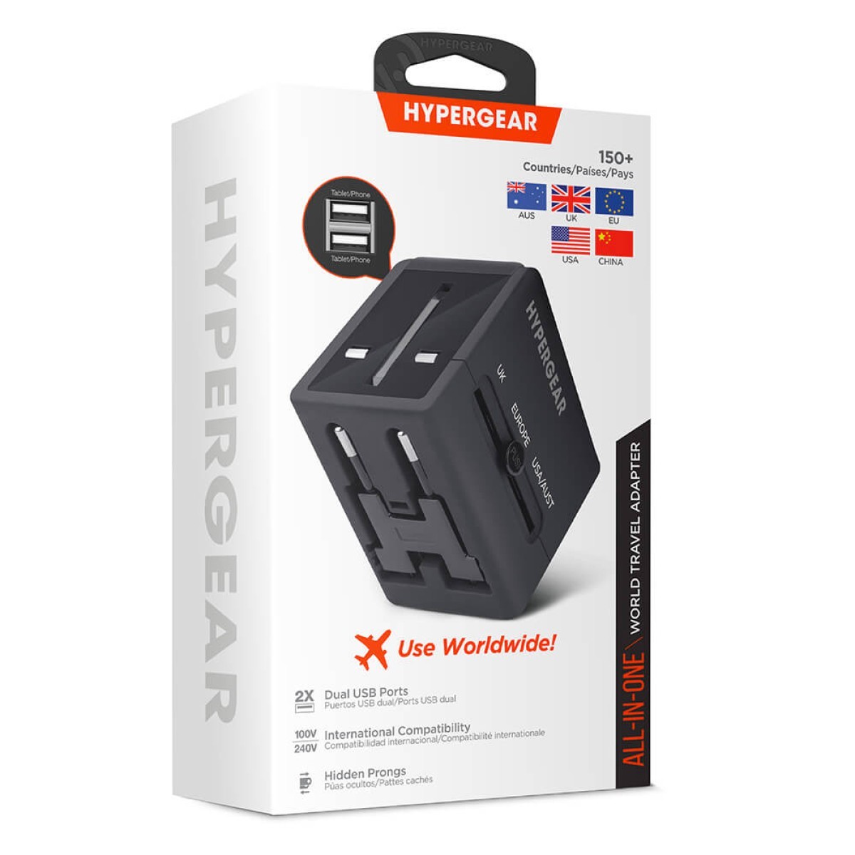 Picture of HyperGear All-in-One World Travel Adapter
