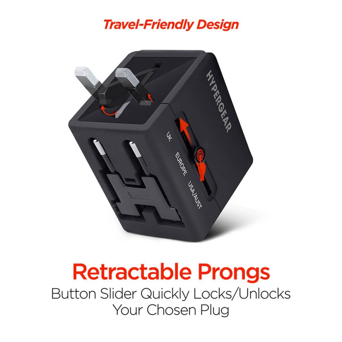 Picture of HyperGear All-in-One World Travel Adapter