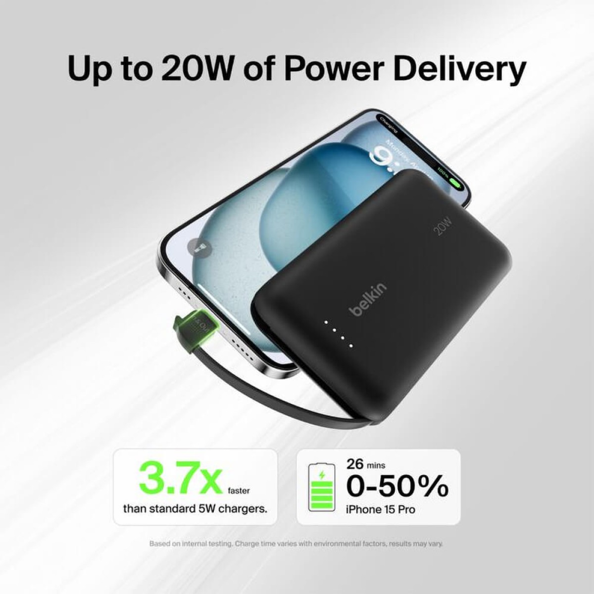 Picture of Belkin Power Bank 10K with Integrated Cable