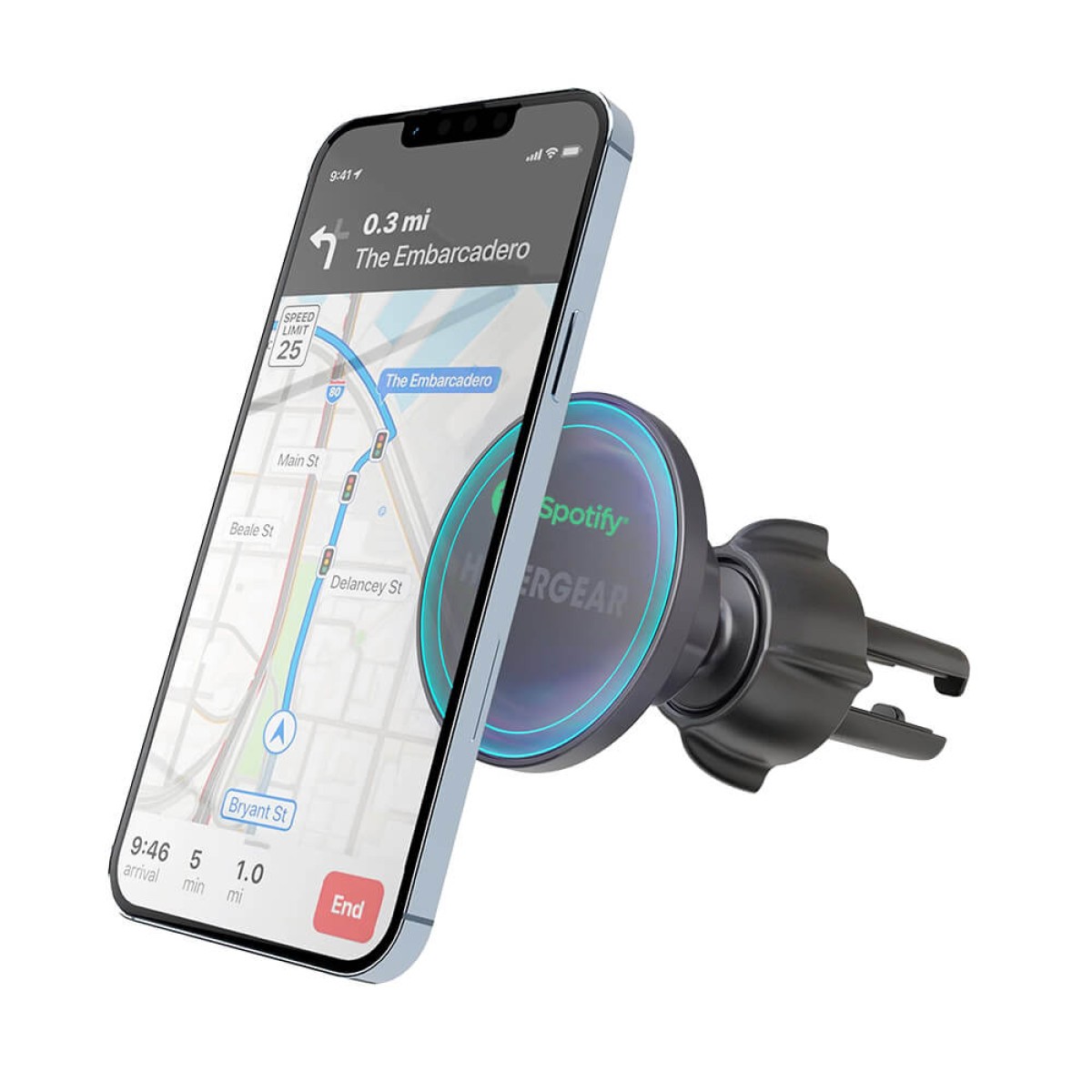 Picture of HyperGear Mag Grip Magnetic Phone Mount with MagSafe Vent