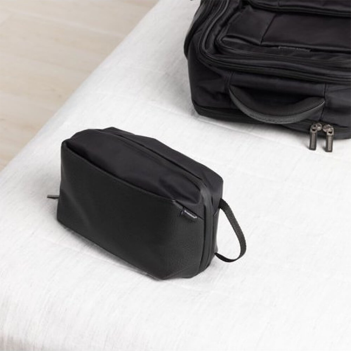 Picture of Brookstone Compact Toiletry Kit Vegan Leather Travel Bag