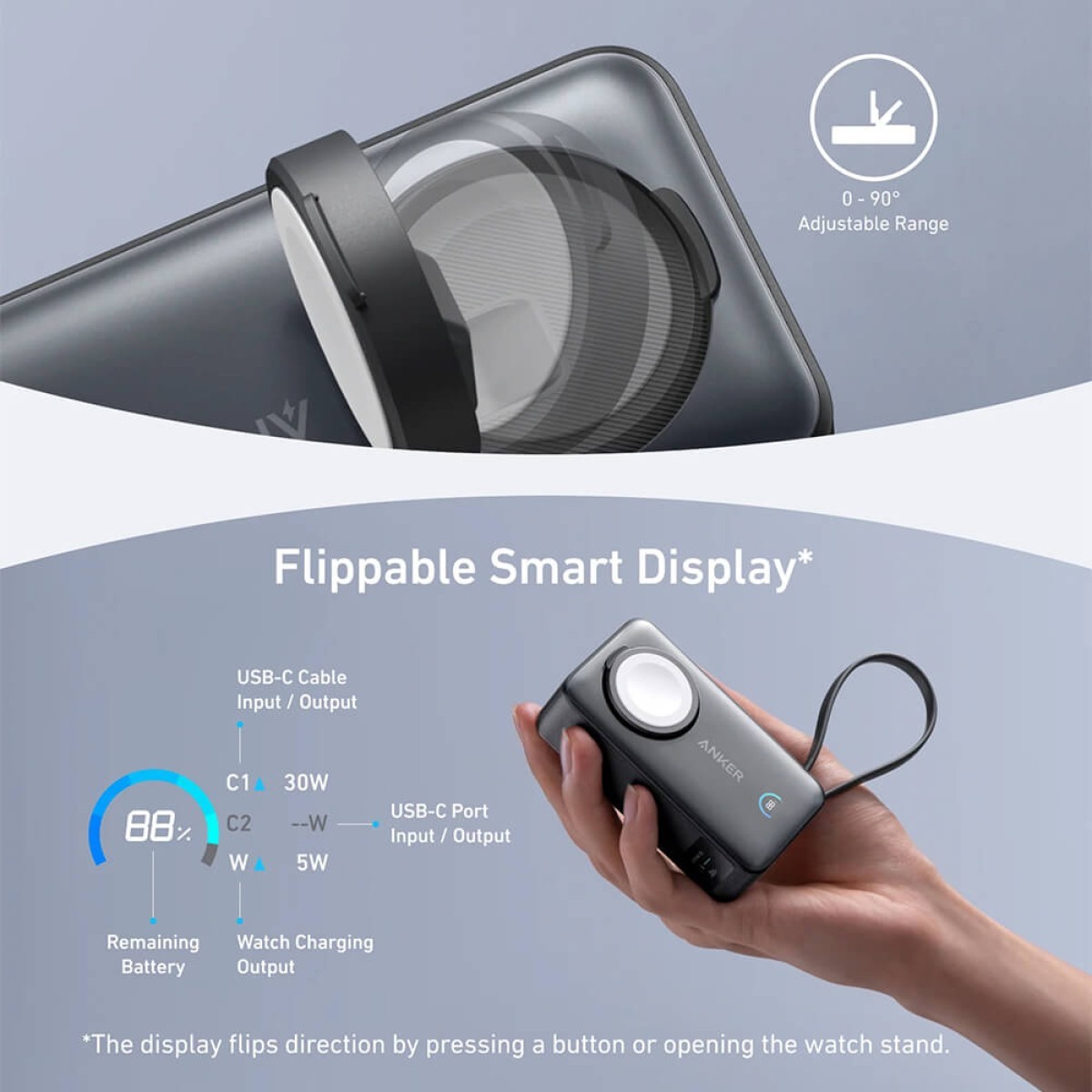 Picture of Anker MagGo Power Bank (10K, 35W, For Apple Watch)