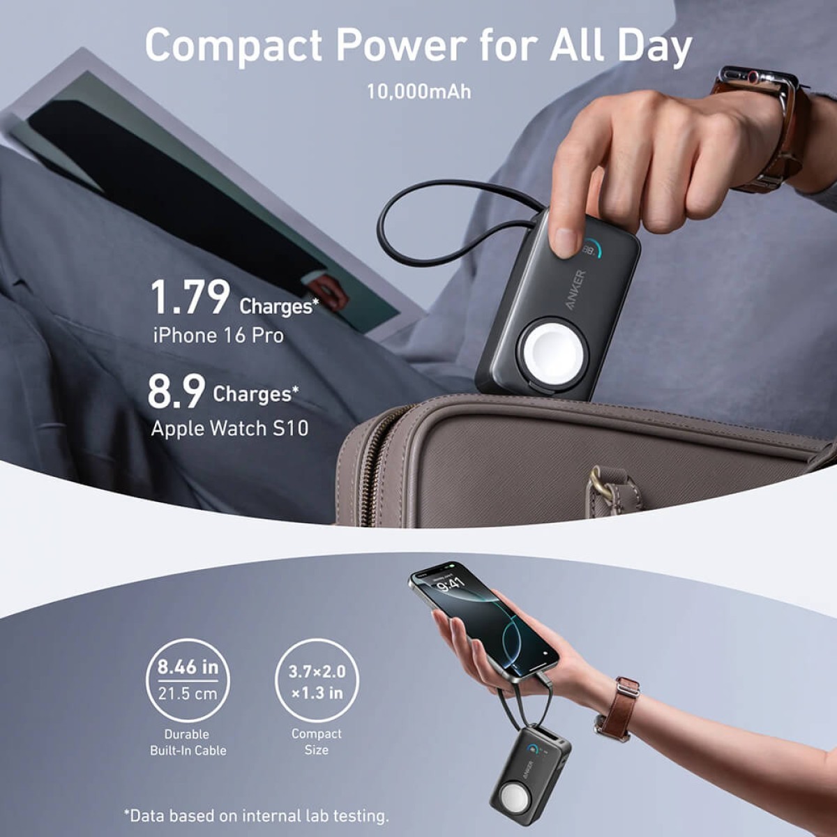 Picture of Anker MagGo Power Bank (10K, 35W, For Apple Watch)