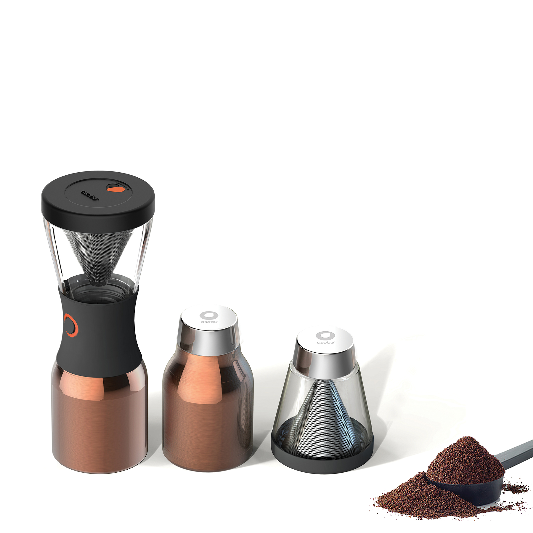 Picture of 34 oz Asobu Cold Brew Insulated Portable Brewer