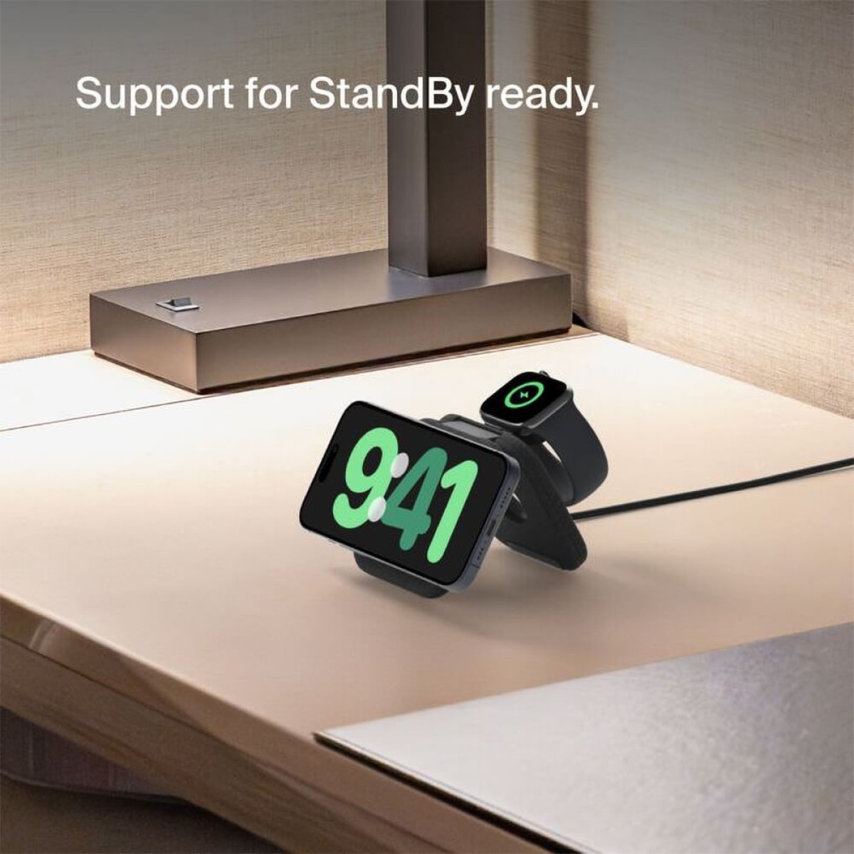 Picture of Belkin 2-IN-1 Magnetic Charging Travel Pad