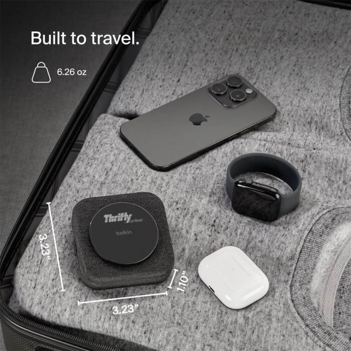 Picture of Belkin 2-IN-1 Magnetic Charging Travel Pad