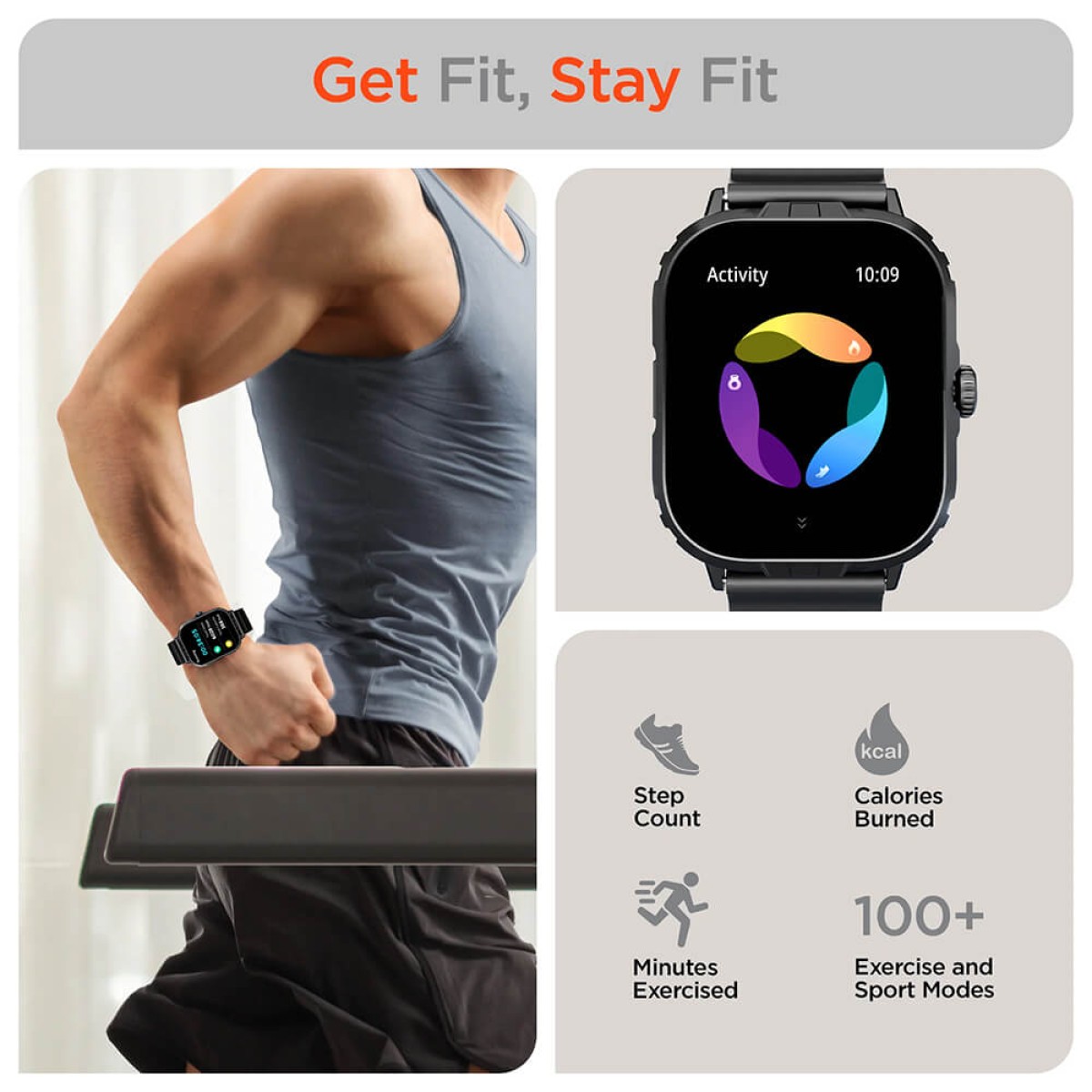Picture of Hypergear Fit X2 SmartWatch + Fitness Tracker