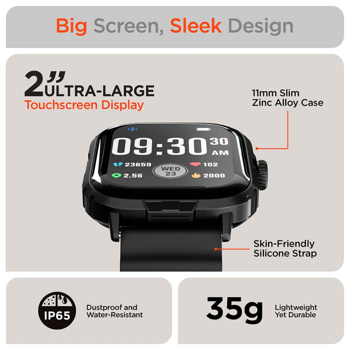 Picture of Hypergear Fit X2 SmartWatch + Fitness Tracker