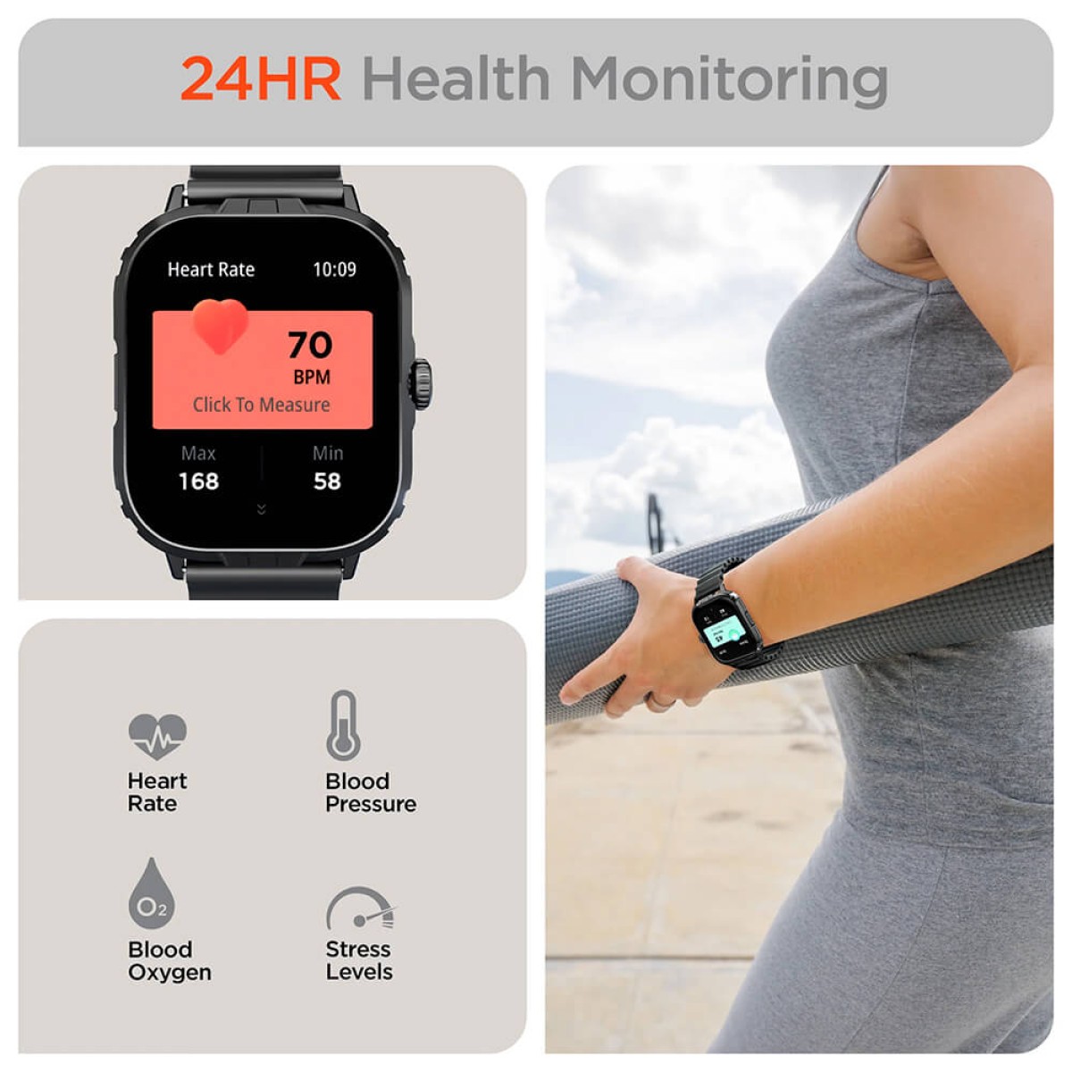 Picture of Hypergear Fit X2 SmartWatch + Fitness Tracker