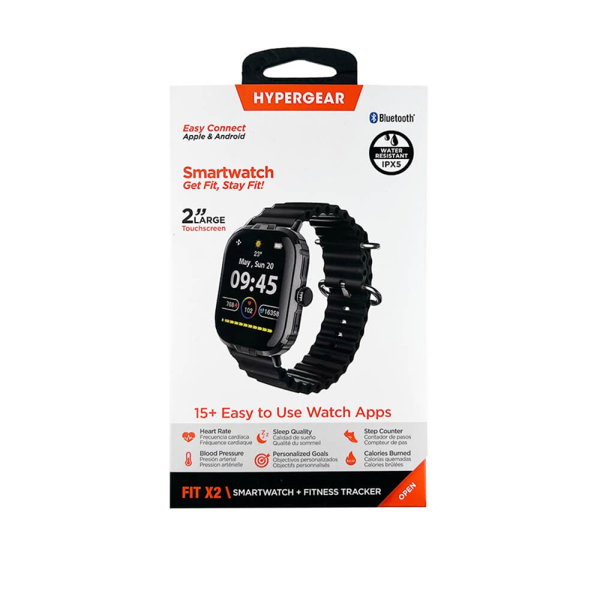 Picture of Hypergear Fit X2 SmartWatch + Fitness Tracker