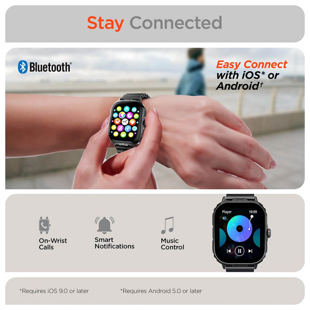 Picture of Hypergear Fit X2 SmartWatch + Fitness Tracker