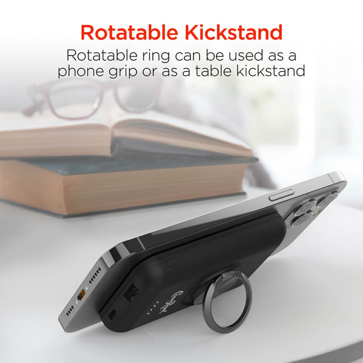 Picture of HyperGear 5000mAh Magnetic Wireless Power Bank for iPhone 12+ Series