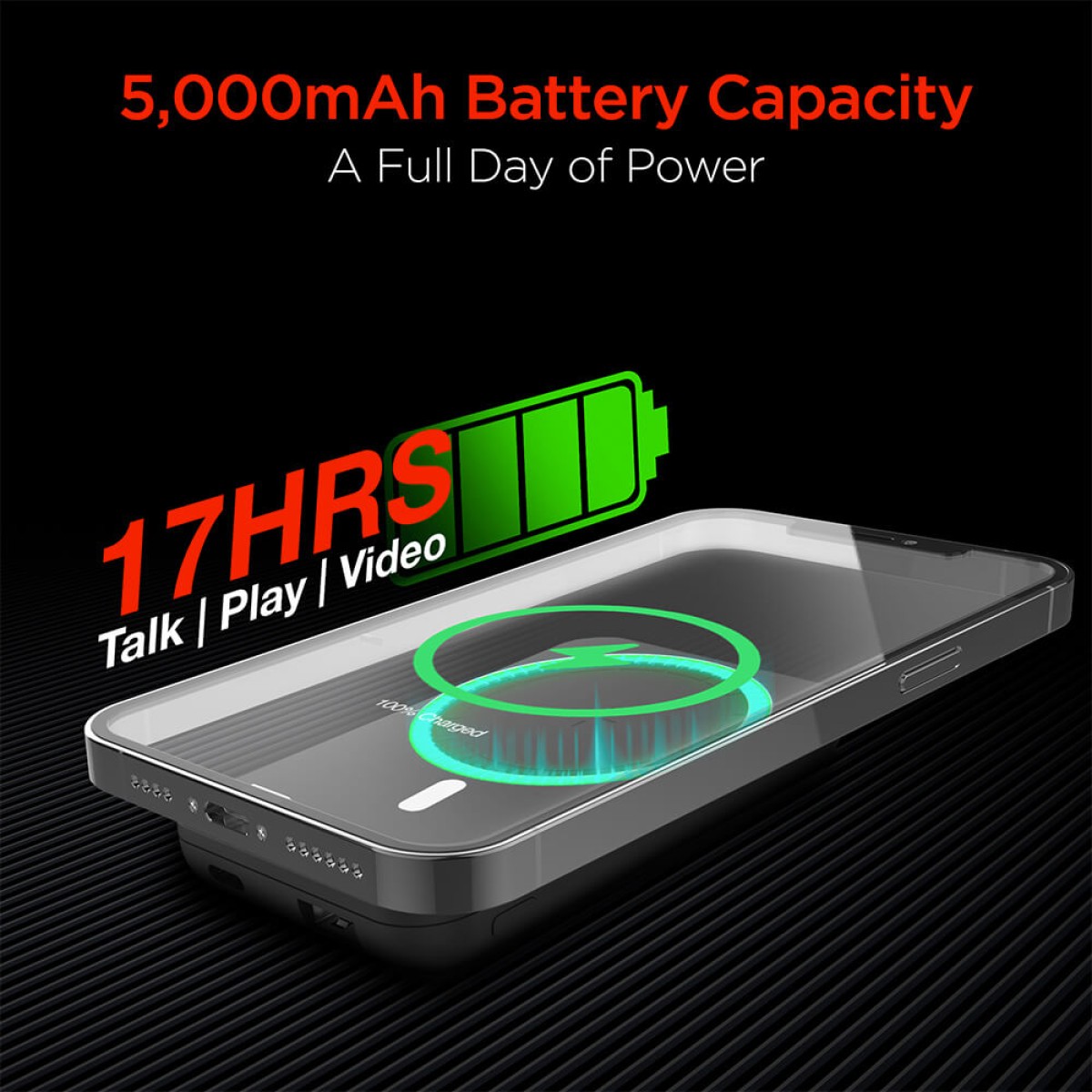 Picture of HyperGear 5000mAh Magnetic Wireless Power Bank for iPhone 12+ Series