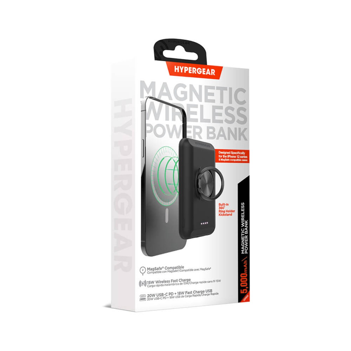 Picture of HyperGear 5000mAh Magnetic Wireless Power Bank for iPhone 12+ Series