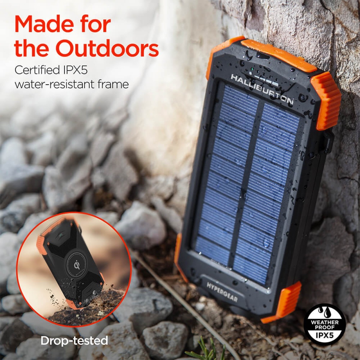 Picture of HyperGear Solar 10000mAh Wireless Power Bank