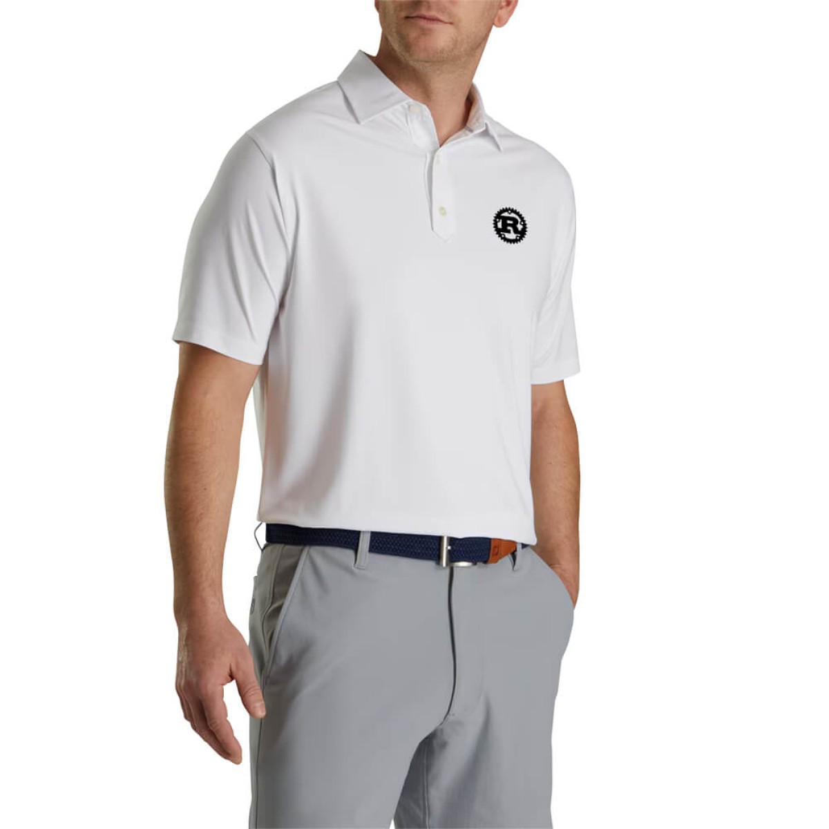 Picture of Footjoy Men Solid Lisle Set on Placket