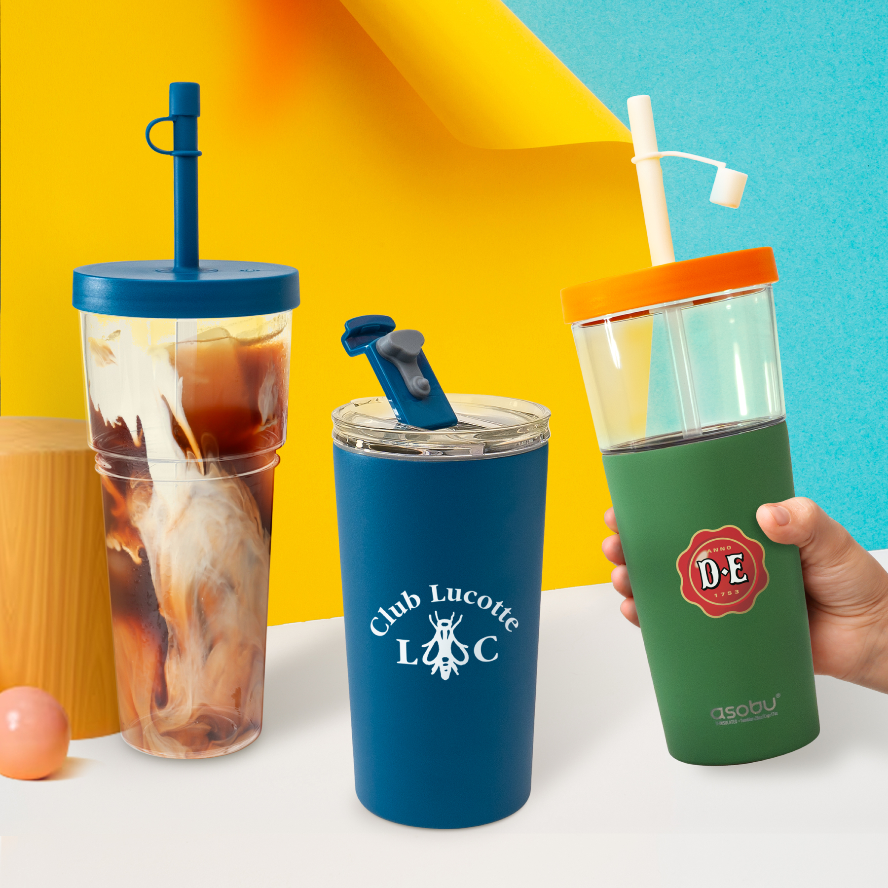 Picture of 28 oz Asobu Marina 2-in-1 Tumbler & Travel Mug