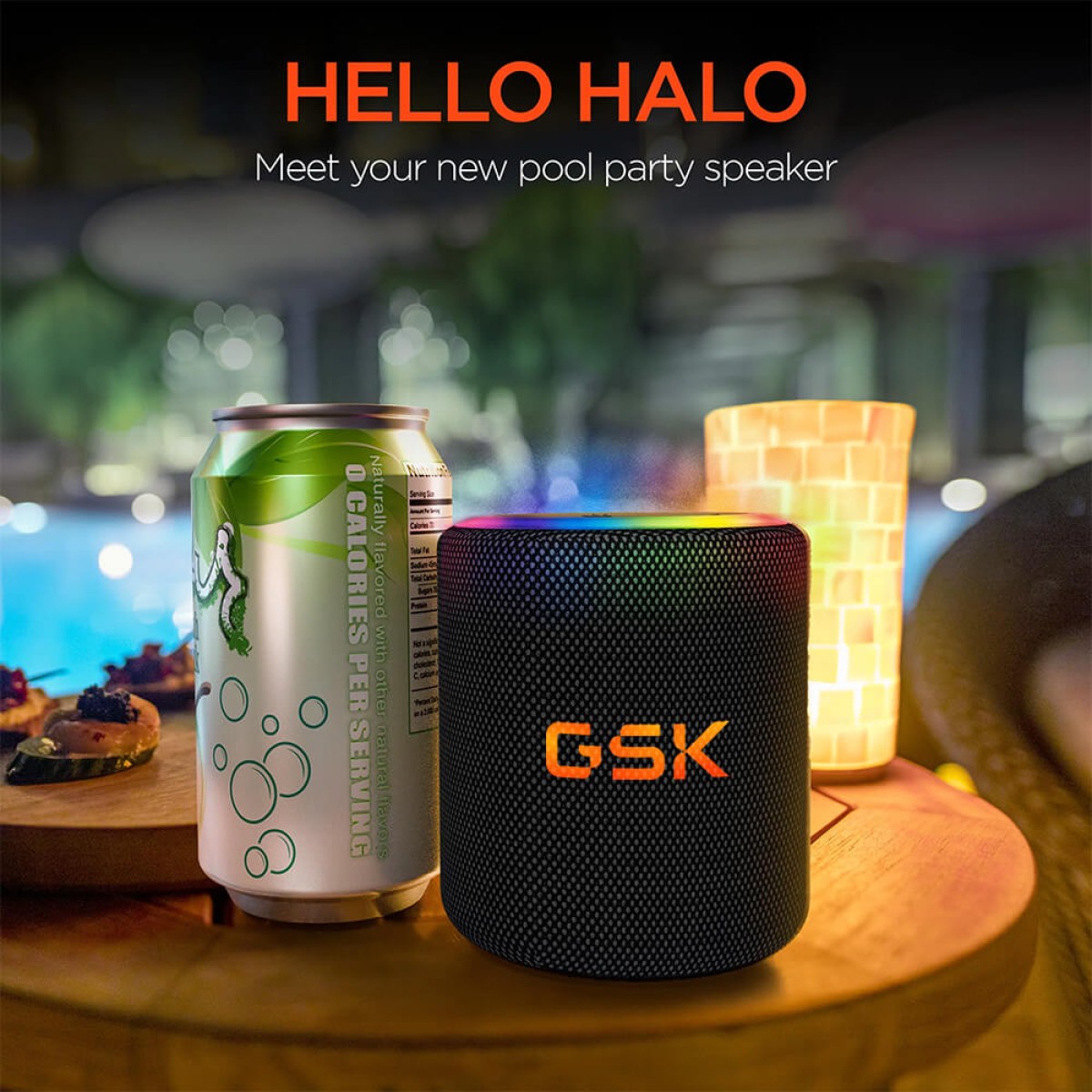 Picture of HyperGear Halo Waterproof LED Wireless Speaker