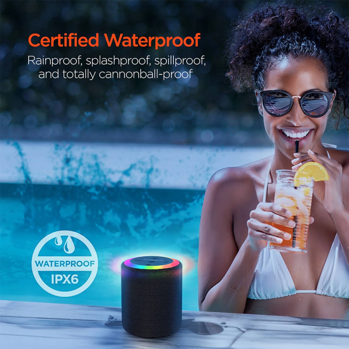 Picture of HyperGear Halo Waterproof LED Wireless Speaker
