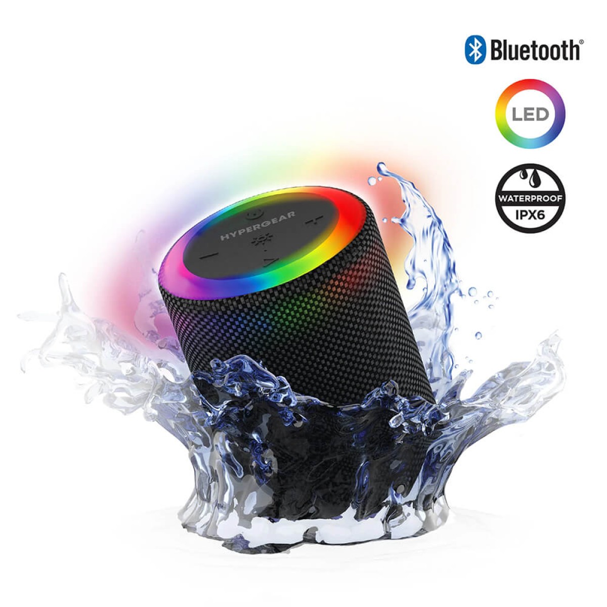Picture of HyperGear Halo Waterproof LED Wireless Speaker