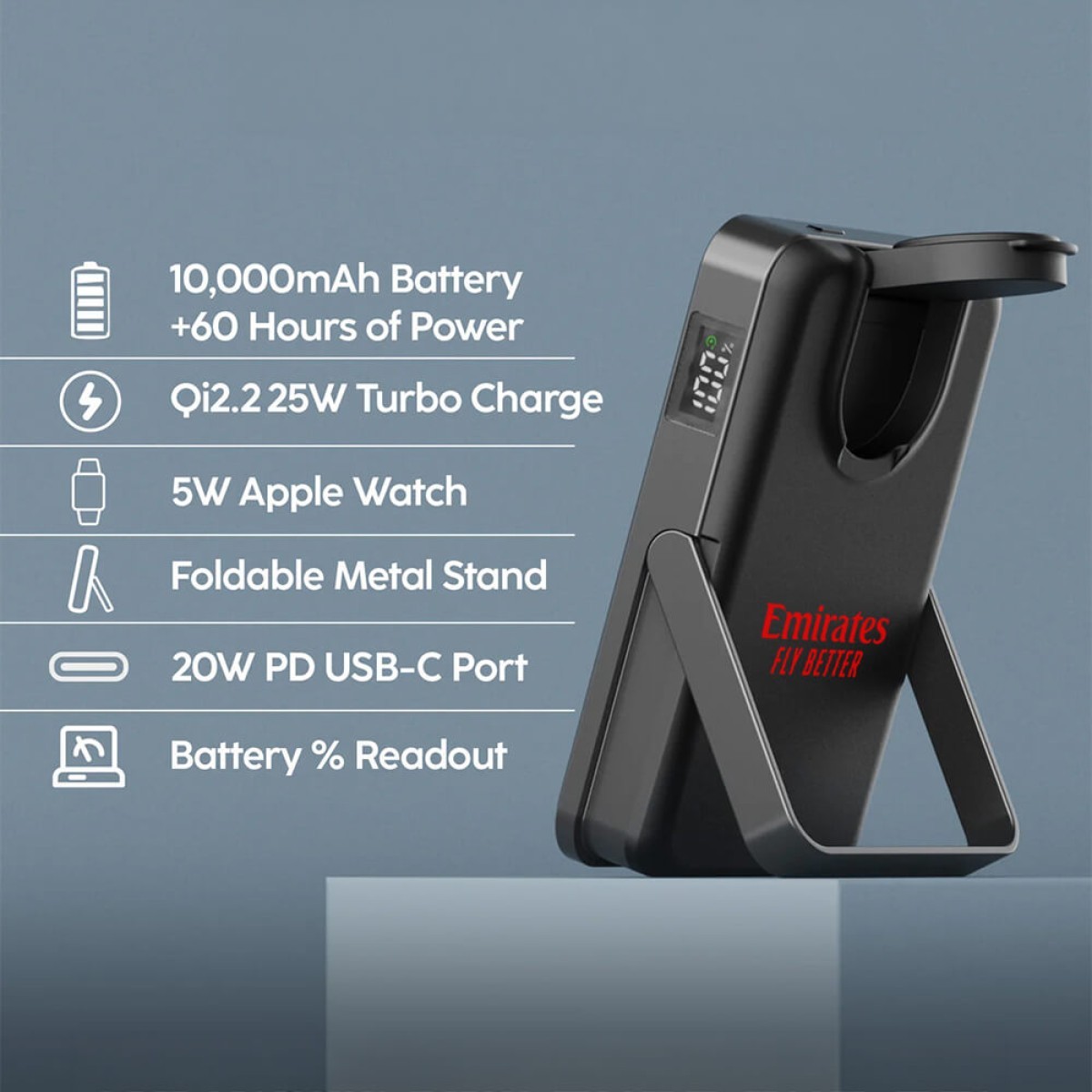 Picture of MyCharge Cliqluxe Phone and Watch 10K Wireless Charger