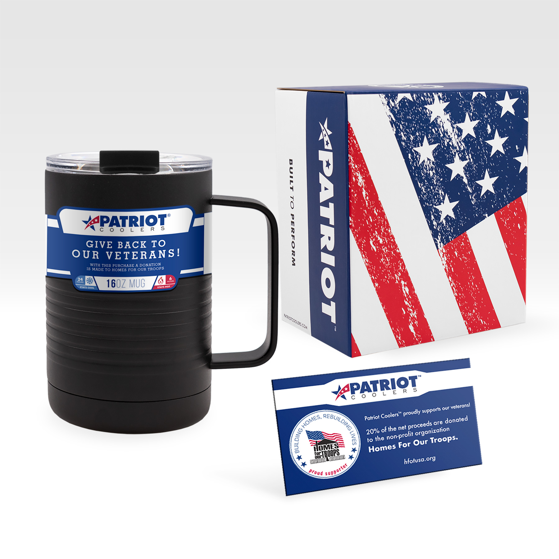 Picture of 16 Oz. Patriot® Coffee Black Mug