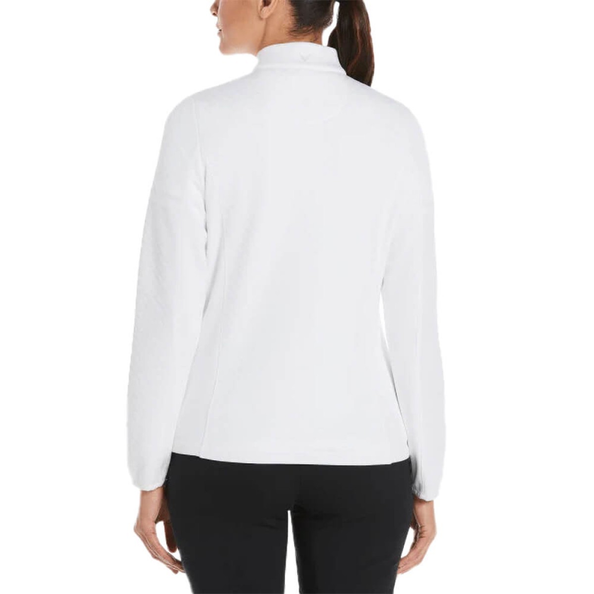 Picture of Callaway Diamond Quilted Fleece 1/4-Zip Ladies Pullover