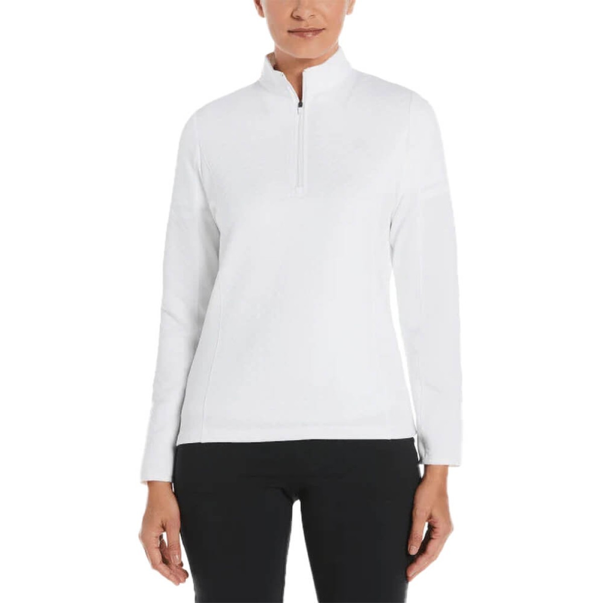 Picture of Callaway Diamond Quilted Fleece 1/4-Zip Ladies Pullover