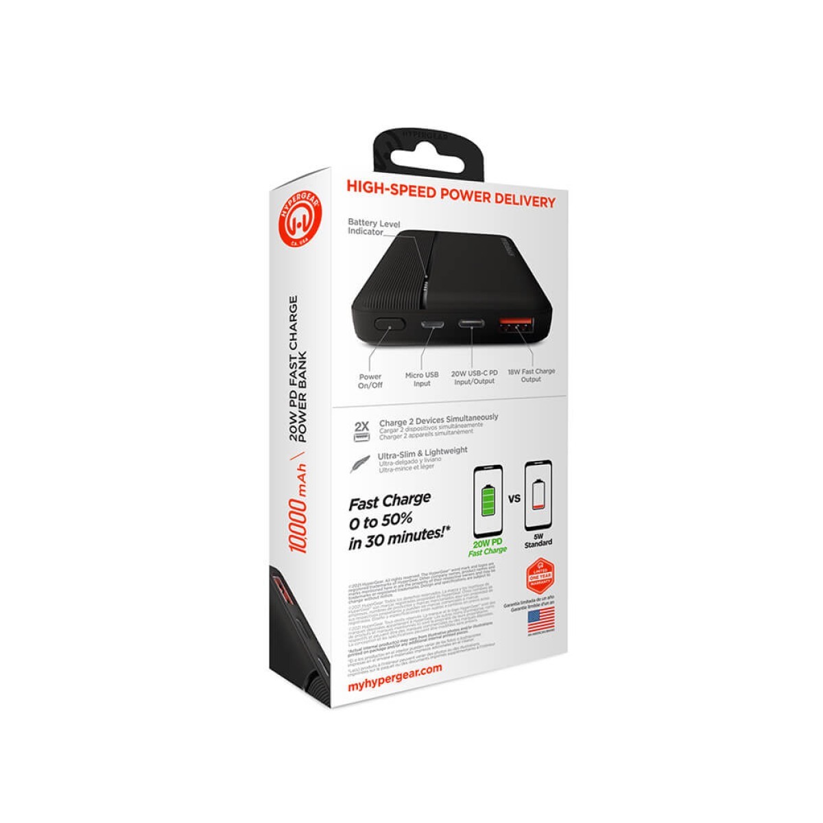 Picture of HyperGear Fast Charge Power Bank with USB-C