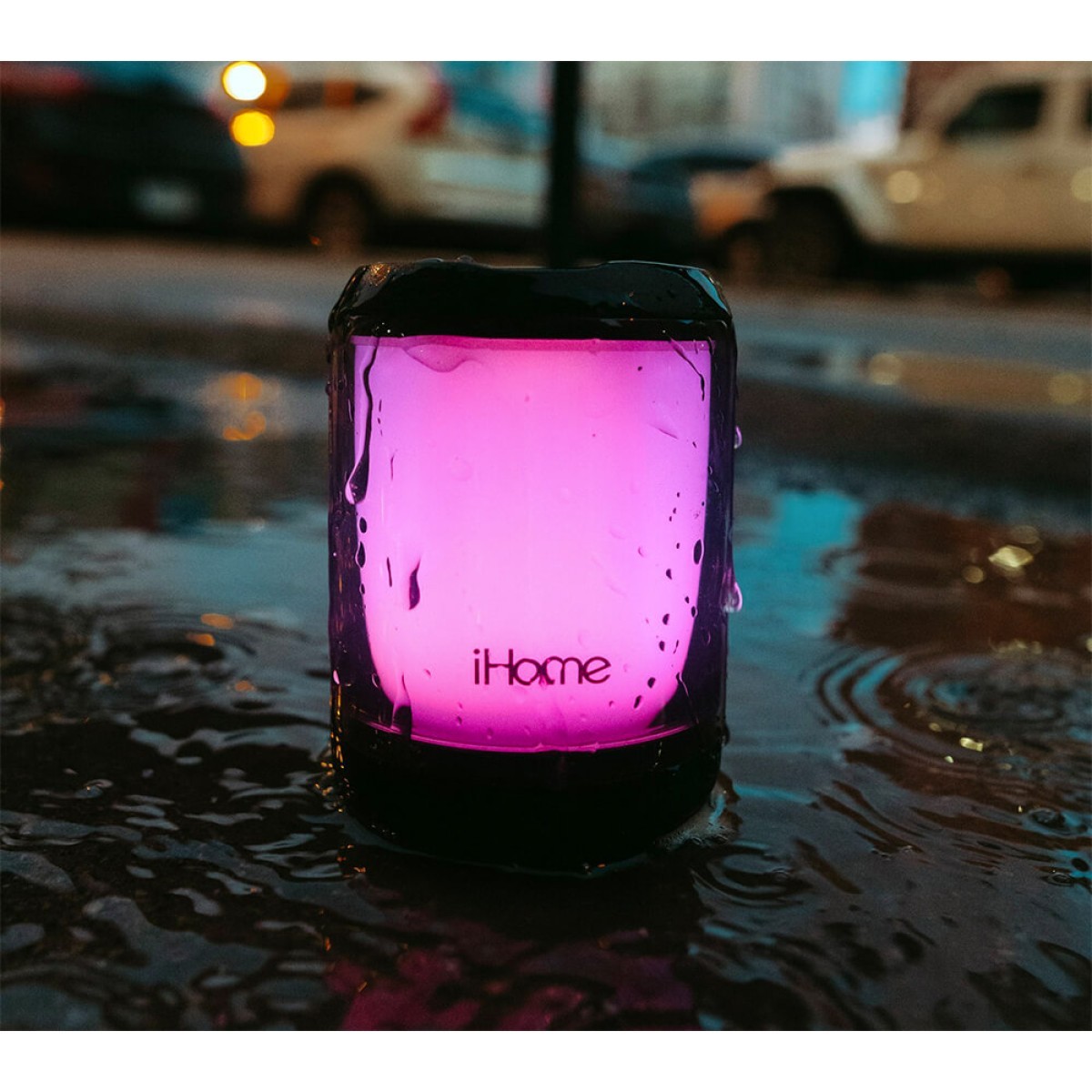 Picture of iHome PlayGlow Mini Waterproof Bluetooth Speaker with Color Changing Lights