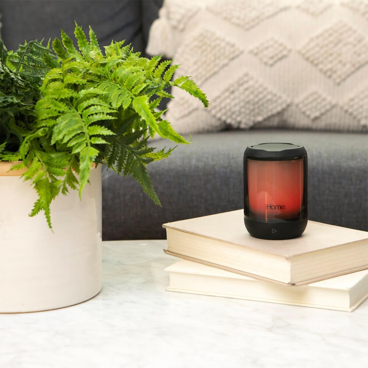 Picture of iHome PlayGlow Mini Waterproof Bluetooth Speaker with Color Changing Lights