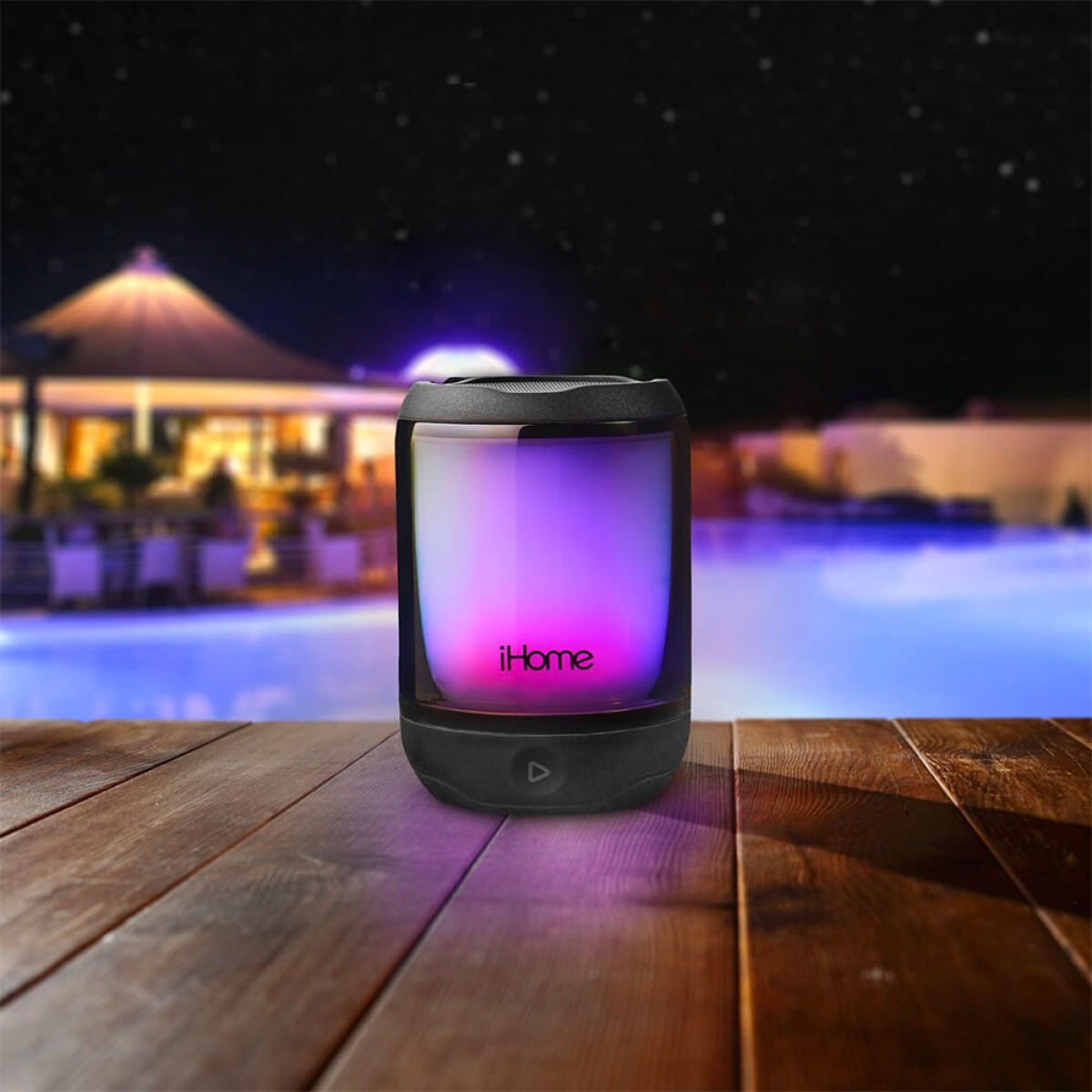 Picture of iHome PlayGlow Mini Waterproof Bluetooth Speaker with Color Changing Lights