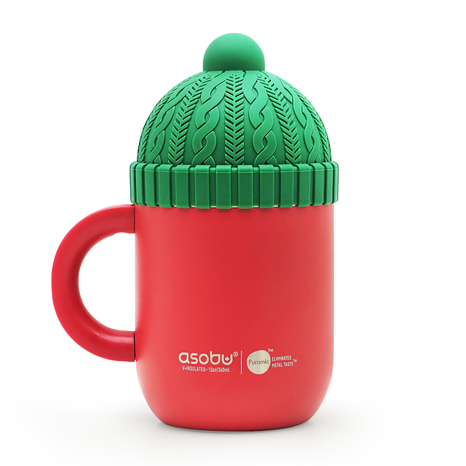 Picture of 12 oz Insulated Mug with Ceramic Coated Interior - Asobu Custom Happy Hats