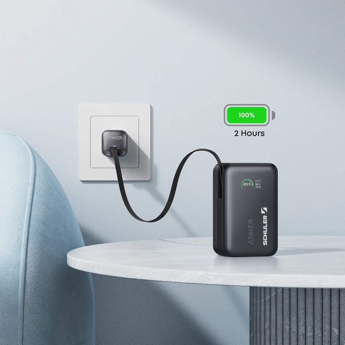 Picture of Anker Nano Power Bank (10K, 45W, Built-In Retractable USB-C Cable)